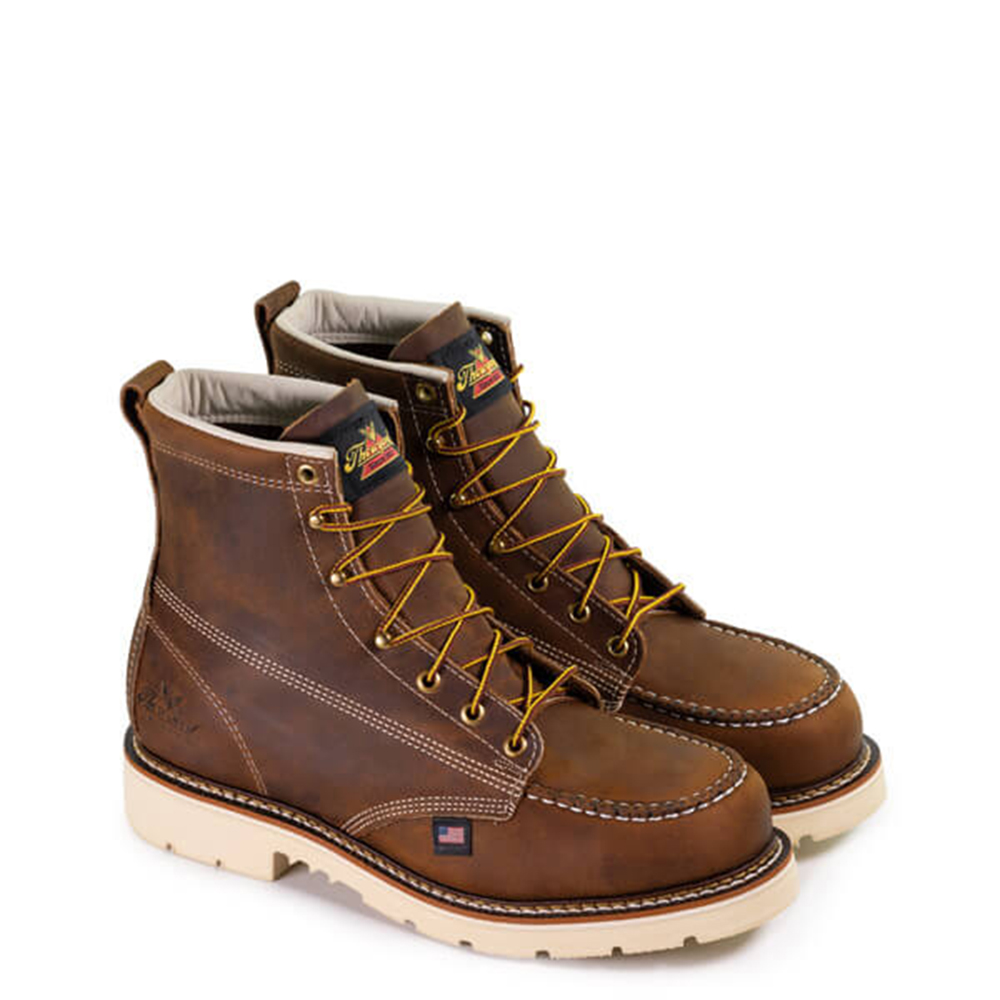 Thorogood Men s American Heritage 6 Inch Trail Crazyhorse Work Boots with Steel Toe GME Supply